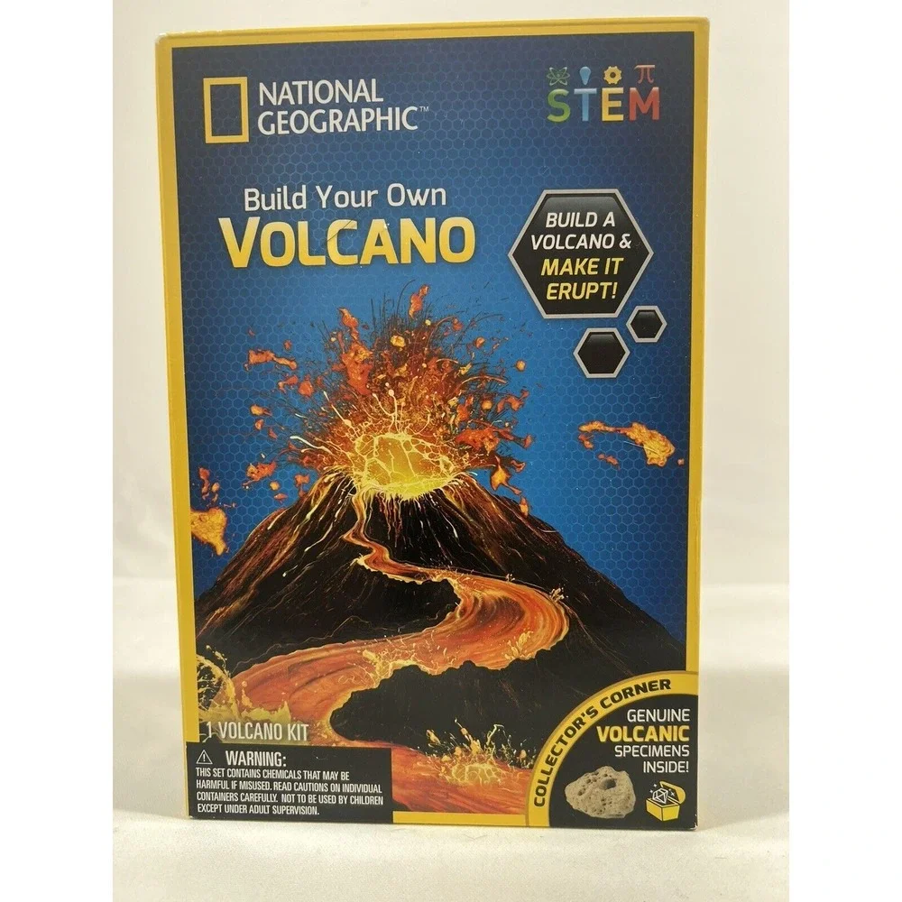 National Geographic Volcano Kit STEM Science Toy Kids Educational Experiment